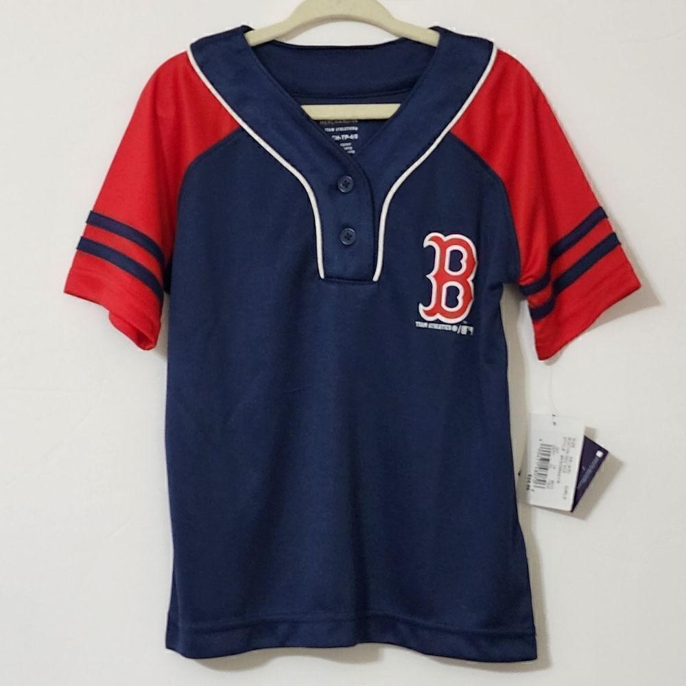 Girl's Boston Red Sox XS, S, L - Two Button Jersey‎